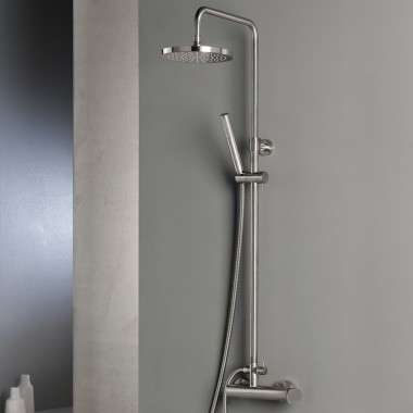 ARMANDO VICARIO SLIM ΡΥΘΜΙΖΟΜΕΝΗ ΣΤΗΛΗ ΝΤΟΥΖ 83-144CM INOX FINISH 