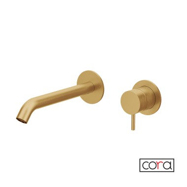Cora Cosmo 316L, Μπαταρία Νιπτήρος Gold Brushed (PVD), 6118-211