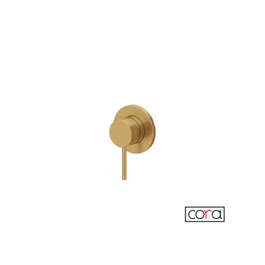 Cora Cosmo 316L Εντοιχιζόμενο Σύστημα Ντους 1 εξόδου Gold Brushed (PVD) 6150-211