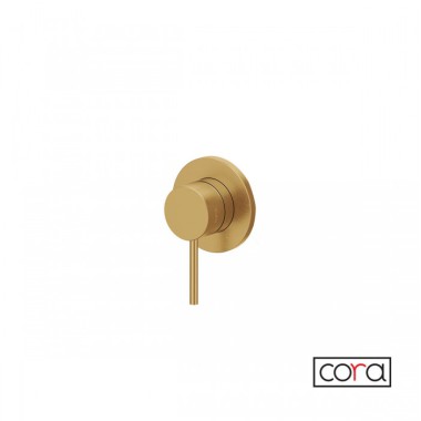 Cora Cosmo 316L Εντοιχιζόμενο Σύστημα Ντους 1 εξόδου Gold Brushed (PVD) 6150-211