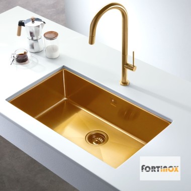 Kitchen Sink Fortinox Squadro PVD 28075-xxx