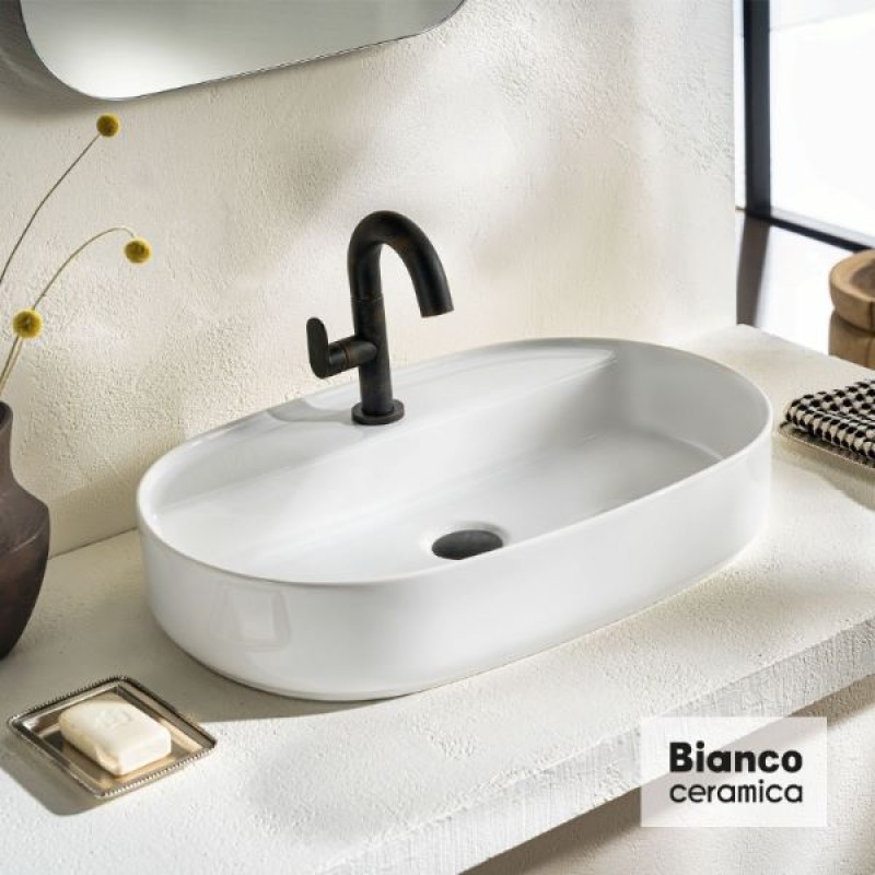 BIANCO CERAMICA ORBIT ΕΠΙΤΡΑΠΕΖΙΟΣ ΝΙΠΤΗΡΑΣ ΠΟΡΣΕΛΑΝΗΣ 