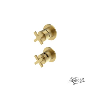 Latorre Μπαταρία Νιπτήρος ELLE CROSS Gold Brushed 38316-201