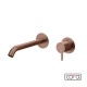 CORA COSMO 316L Μπαταρία Νιπτήρος Εντοιχισμού 2 οπών, Rose Gold Brushed (PVD) 6118-811