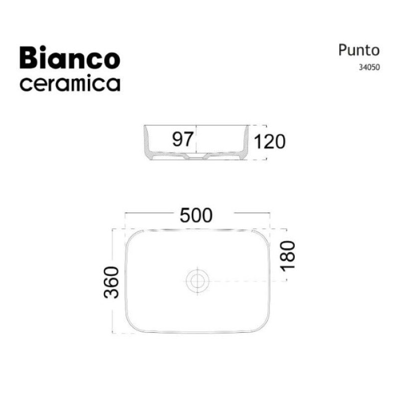 BIANCO CERAMICA PUNTO ΝΙΠΤΗΡΑΣ ΠΟΡΣΕΛΑΝΗΣ 3 ΧΡΩΜΑΤΩΝ 