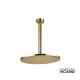 Armando Vicario SLIM Μπαταρία Εντοιχισμού Λουτρού 2 Εξόδων Gold Brushed 500050D-201