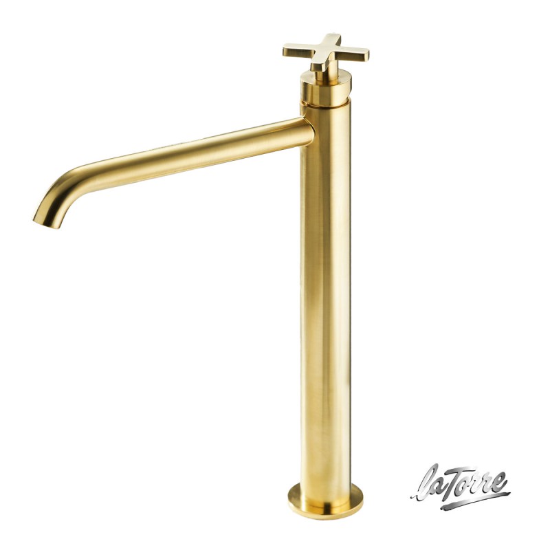 Latorre Μπαταρία Νιπτήρος ELLE CROSS Gold Brushed 38016-201