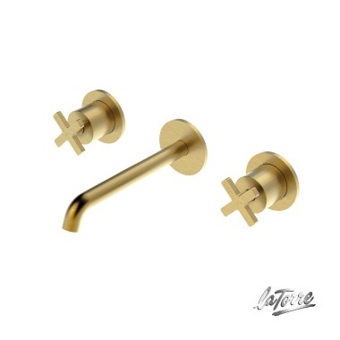 Latorre Μπαταρία Νιπτήρος ELLE CROSS Gold Brushed 38118-201