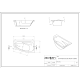 ACRILAN ΚΟΧΥΛΙ ΑΣΥΜΜΕΤΡΗ ΜΠΑΝΙΕΡΑ 160x90