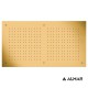 Almar,Κεφαλή Εντοιχισμού Οροφής Rectangular Temptation Gold Brushed (PVD) E044088-211