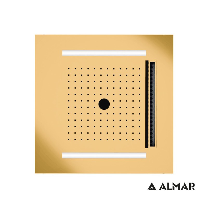 Almar Easy Light,Κεφαλή Χρωματοθεραπείας Temotion Icicle Gold Brushed (PVD) E044302-211