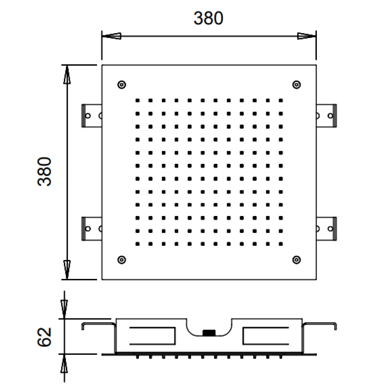 ALMAR SQUARE TEMPTATION ΚΕΦΑΛΗ, INOX E044046-111