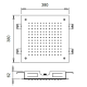 ALMAR ΚΕΦΑΛΗ SQUARE TEMPTATION, WHITE MATT, E044046-300                             