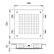 ALMAR ΚΕΦΑΛΗ SQUARE TEMPTATION, BLACK MATT, E044046-400.