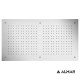 ALMAR RECTANGULAR TEMPTATION ΚΕΦΑΛΗ ΕΝΤΟΙΧΙΣΜΟΥ ΟΡΟΦΗΣ 70X38 CM, CHROME, Ε044088-100