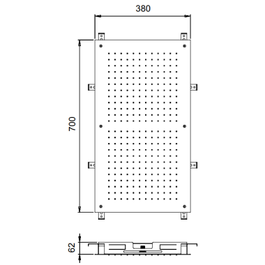 ALMAR RECTANGULAR TEMPTATION ΚΕΦΑΛΗ, 70x38 cm, ΙΝΟΧ, Ε044088-111