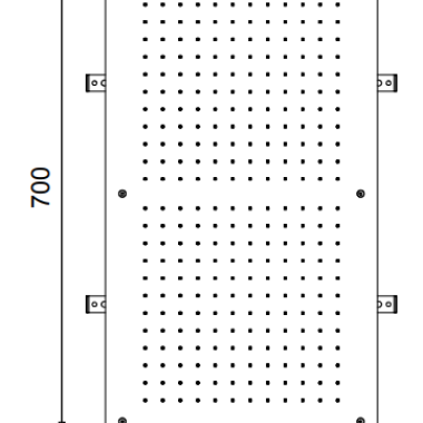 ALMAR RECTANGULAR TEMPTATION ΚΕΦΑΛΗ, 70x38 cm, ΙΝΟΧ, Ε044088-111
