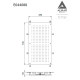 Almar,Κεφαλή Εντοιχισμού Οροφής Rectangular Temptation Gold Brushed (PVD) E044088-211
