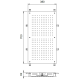 Κεφαλή ALMAR Rectangular Temptation White Matt E044088-300