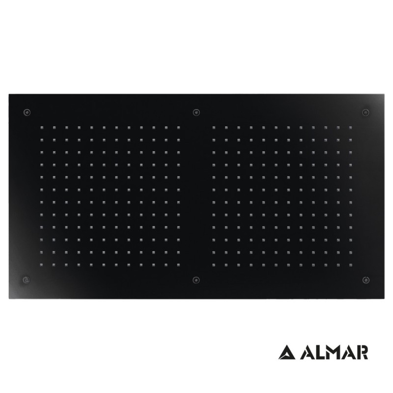 ALMAR ΚΕΦΑΛΗ ΧΡΩΜΑΤΟΘΕΡΑΠΕΙΑΣ RECTANGULAR TEMPTATION, BLACK MATT, E044088-400.