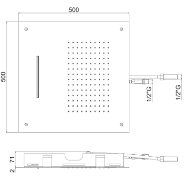 ALMAR XL SQUARE TEMPTATION ΚΕΦΑΛΗ INOX, E044109-111