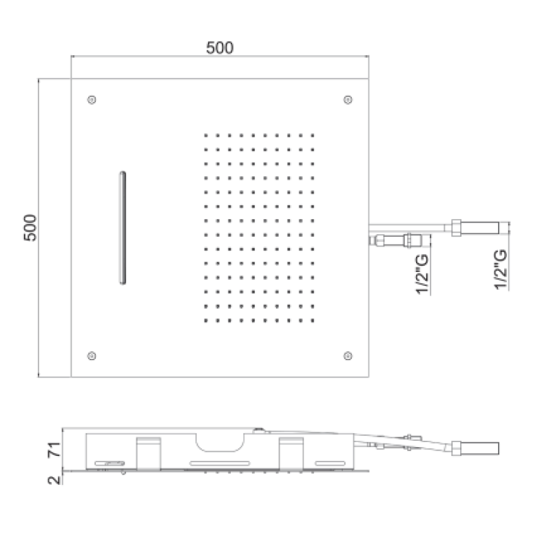 ALMAR XL SQUARE TEMPTATION ΚΕΦΑΛΗ INOX, E044109-111