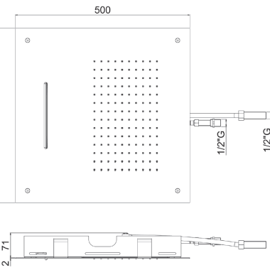 ALMAR ΚΕΦΑΛΗ SQUARE TEMPTATION XL, WHITE MATT, E044109-300                                