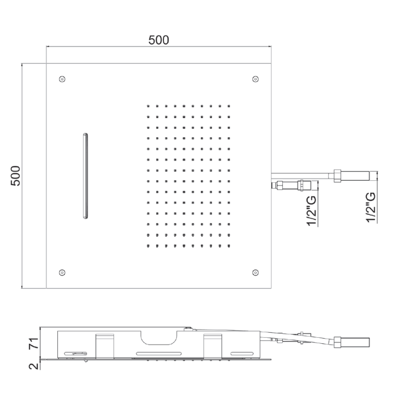 ALMAR ΚΕΦΑΛΗ SQUARE TEMPTATION XL, WHITE MATT, E044109-300                                