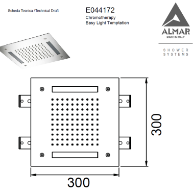 ALMAR ΚΕΦΑΛΗ ΧΡΩΜΑΤΟΘΕΡΑΠΕΙΑΣ EASY LIGHT TEMPTATION, BLACK MATT, E044172-400.