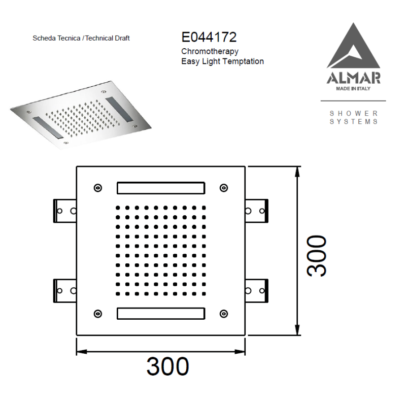 ALMAR ΚΕΦΑΛΗ ΧΡΩΜΑΤΟΘΕΡΑΠΕΙΑΣ EASY LIGHT TEMPTATION, BLACK MATT, E044172-400.