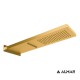 Almar Smart Dual Function, Eπίτοιχη Κεφαλή 2 Εξόδων, Gold Brushed (PVD), 19x54 cm, E044199-211