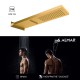 Almar Smart Dual Function, Eπίτοιχη Κεφαλή 2 Εξόδων, Gold Brushed (PVD), 19x54 cm, E044199-211