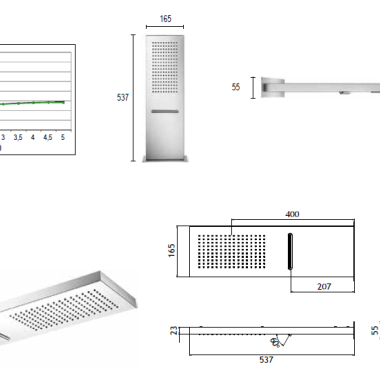 ALMAR ΚΕΦΑΛΗ SMART SHOWER HEAD, WHITE MATT, E044199-300               