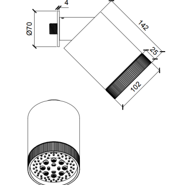 ALMAR BEAM MULTIJET, ΚΕΦΑΛΗ, INOX, E044286-110