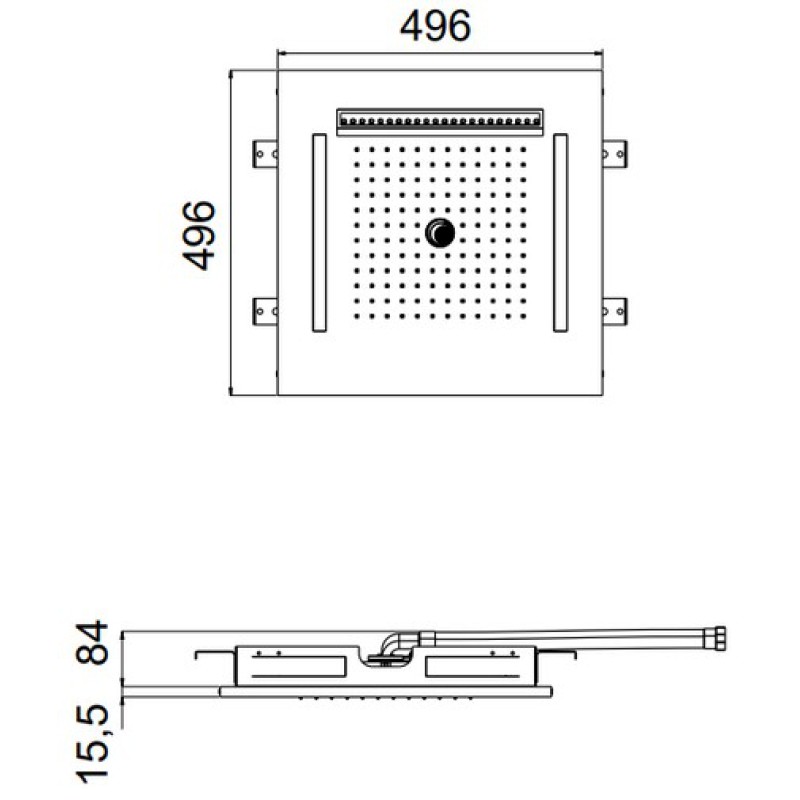 ALMAR ΚΕΦΑΛΗ ΧΡΩΜΑΤΟΘΕΡΑΠΕΙΑΣ TEMOTION ICICLE, INOX, E044302-111