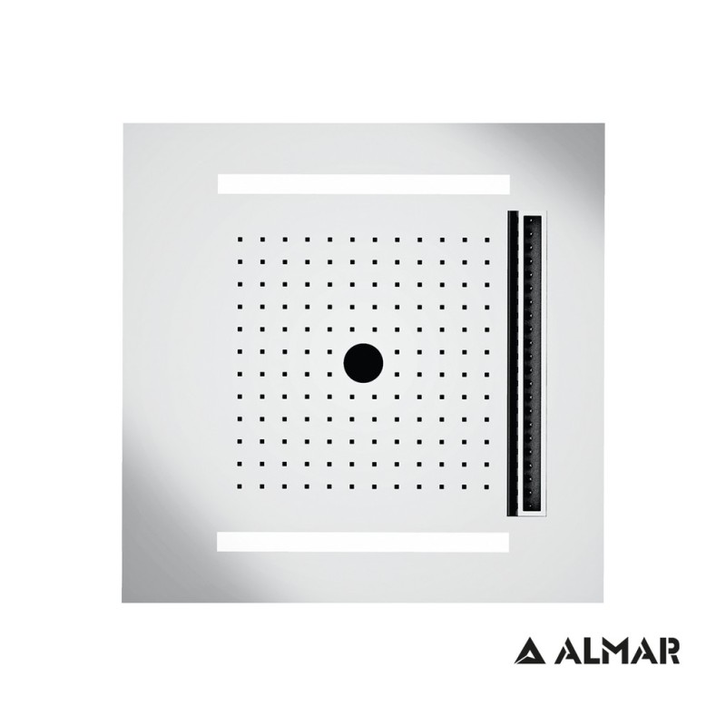 ALMAR ΚΕΦΑΛΗ ΧΡΩΜΑΤΟΘΕΡΑΠΕΙΑΣ TEMOTION ICICLE, INOX, E044302-111
