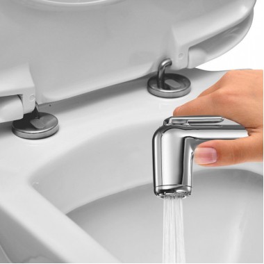 ALMAR FLUSH 2, ΝΤΟΥΖΑΚΙ ΥΓΙΕΙΝΗΣ-ΜΠΙΝΤΕ, CHROME, E136005-100