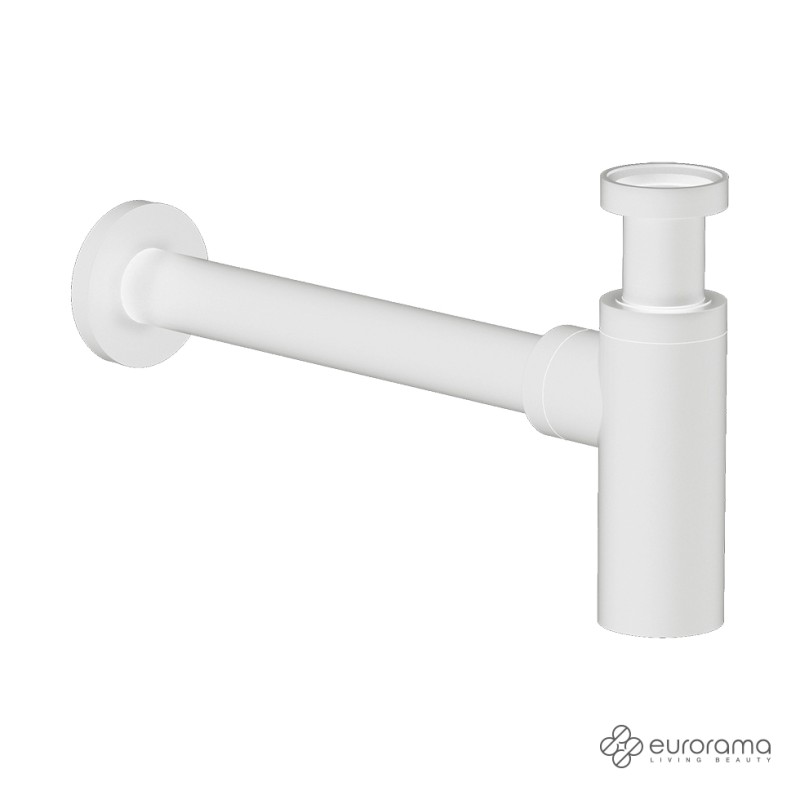 Almar, Σιφώνι με Αποσπώμενο Πώμα Καθαρισμού, White Matt, R0262-300