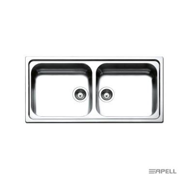 APELL LINEAR, ΥΠΟΚΑΘΗΜΕΝΟΣ ΑΝΟΞΕΙΔΩΤΟΣ ΝΕΡΟΧΥΤΗΣ ΚΟΥΖΙΝΑΣ, SATIN, 100x50 CM, 8540-xxx