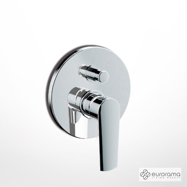 EURORAMA KLINT, ΜΙΚΤΗΣ ΕΝΤΟΙΧΙΣΜΟΥ ΜΕ ΕΚΤΡΟΠΕΑ 2 ΕΞΟΔΩΝ, CHROME, 142030-100
