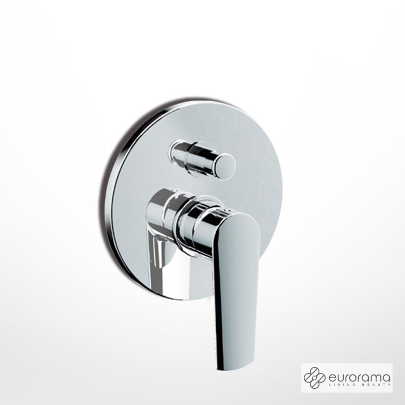 EURORAMA KLINT, ΜΙΚΤΗΣ ΕΝΤΟΙΧΙΣΜΟΥ ΜΕ ΕΚΤΡΟΠΕΑ 2 ΕΞΟΔΩΝ, CHROME, 142030-100