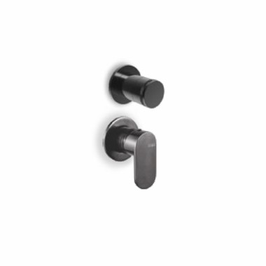 Armando Vicario Slim ΜΙΚΤΗΣ ΕΝΤΟΙΧΙΣΜΟΥ 2 ΕΞΟΔΩΝ, BLACK BRUSHED, 500050-410 + 500075-410.