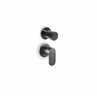 Armando Vicario Slim ΜΙΚΤΗΣ ΕΝΤΟΙΧΙΣΜΟΥ 2 ΕΞΟΔΩΝ, BLACK BRUSHED, 500050-410 + 500075-410.