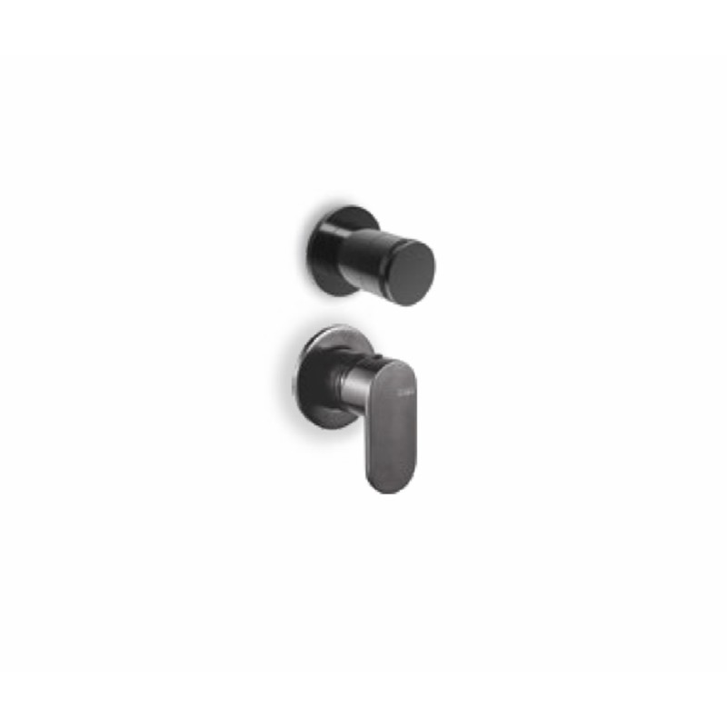 Armando Vicario Slim ΜΙΚΤΗΣ ΕΝΤΟΙΧΙΣΜΟΥ 2 ΕΞΟΔΩΝ, BLACK BRUSHED, 500050-410 + 500075-410.