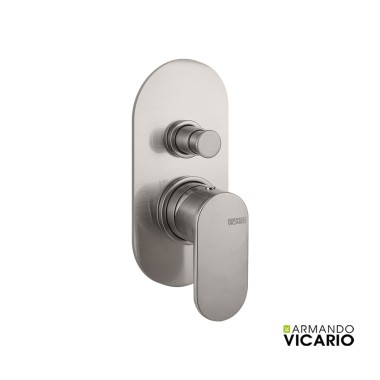 ARMANDO VICARIO SLIM ΜΙΚΤΗΣ ΕΝΤΟΙΧΙΣΜΟΥ 2 ΕΞΟΔΩΝ, INOX FINISH, 500050D-110