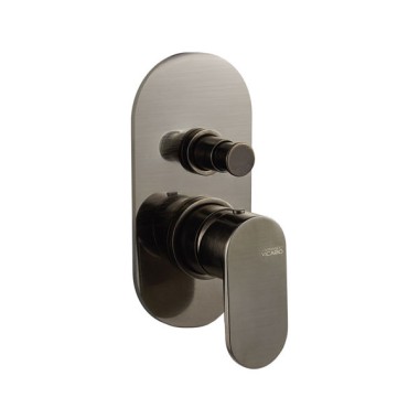 Armando Vicario SLIM Μπαταρία Εντοιχισμού 2 Εξόδων Black Brushed 500050D-410