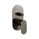 Armando Vicario SLIM Μπαταρία Εντοιχισμού 2 Εξόδων Black Brushed 500050D-410