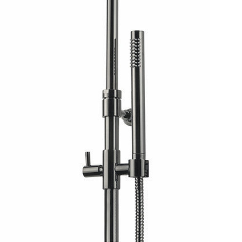 Armando Vicario Slim Μπαταρία Λουτρού 2 Εξόδων Black Brushed, 500165-410