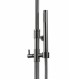 Armando Vicario Slim Μπαταρία Λουτρού 2 Εξόδων Black Brushed, 500165-410