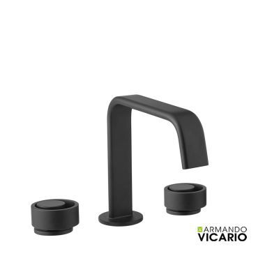 Armando Vicario Μπαταρία Νιπτήρος 3 οπών HALO Black matt 515043-400